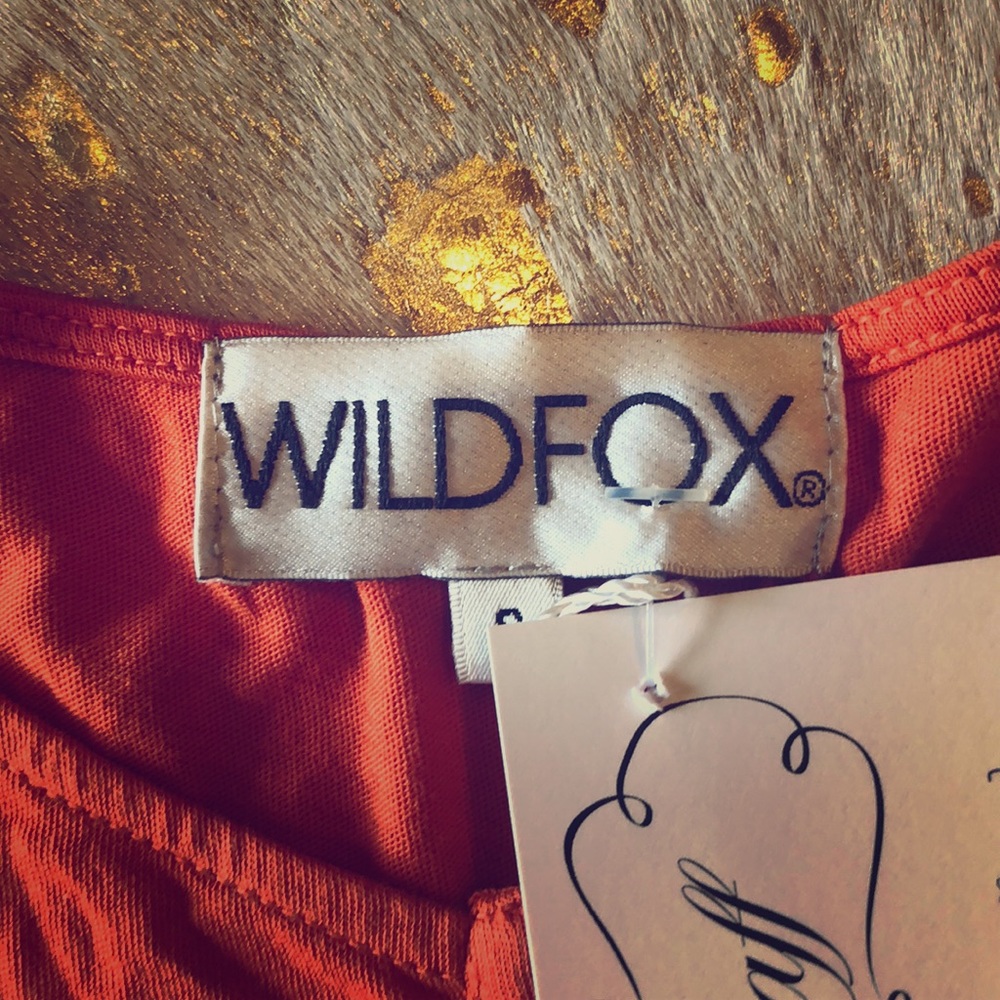 Orange flirt shirt